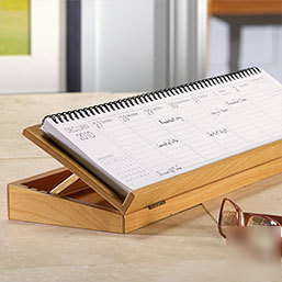 New levenger weekly margin calendar w/stand 2010-ch * *