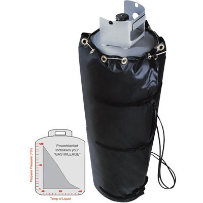 Powerblanket gas cylinder warmer - 280 watt, 40-lb