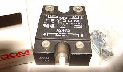 Solid state relay crydom A2475 240VAC 75AMPS ssr 