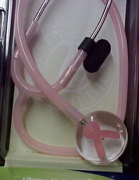 Stethoscope clear sound pink ribbon breast cancer nwt