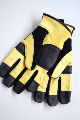 Yellow high performance gloves