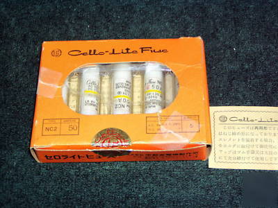 New cello-lite NC2 50A fuse and fuse holder complete 