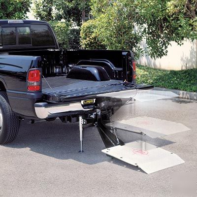 New larin hitch tailgate lift w/ramp plate 12 volt 
