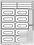 OS10-up-100-laser cassette labels 100 sheets of 10 2PK