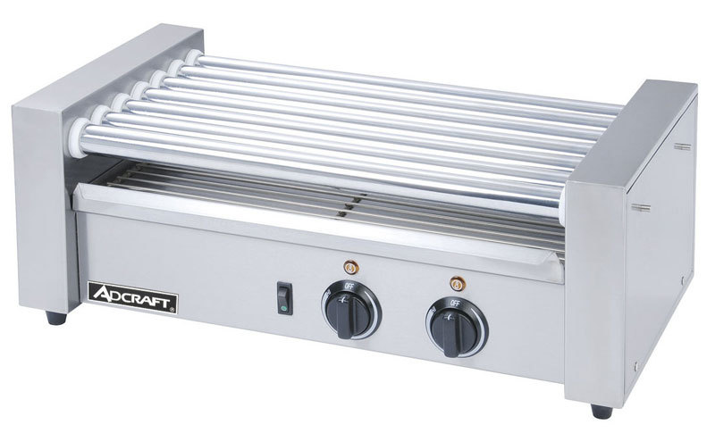 18 hot dog commercial roller grill adcraft rg-07