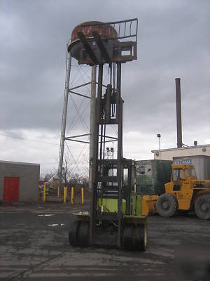 Clark 8000# rough terrain forklift gas powered full cab