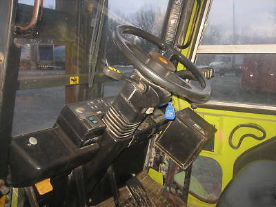 Clark 8000# rough terrain forklift gas powered full cab