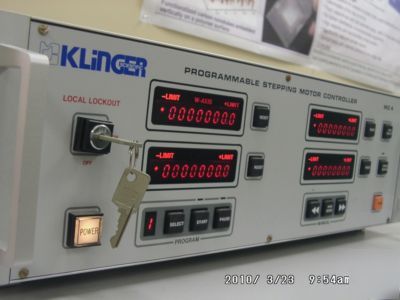 Klinger controller & driver w 4 axis stepping motors
