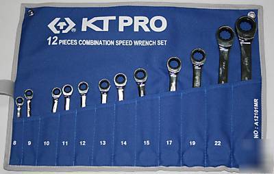 Kt pro combination speed gear wrench set 11 pc meric