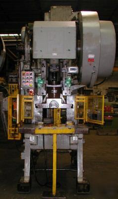 L&j mod 80 obi flywheel type press brake, #49733