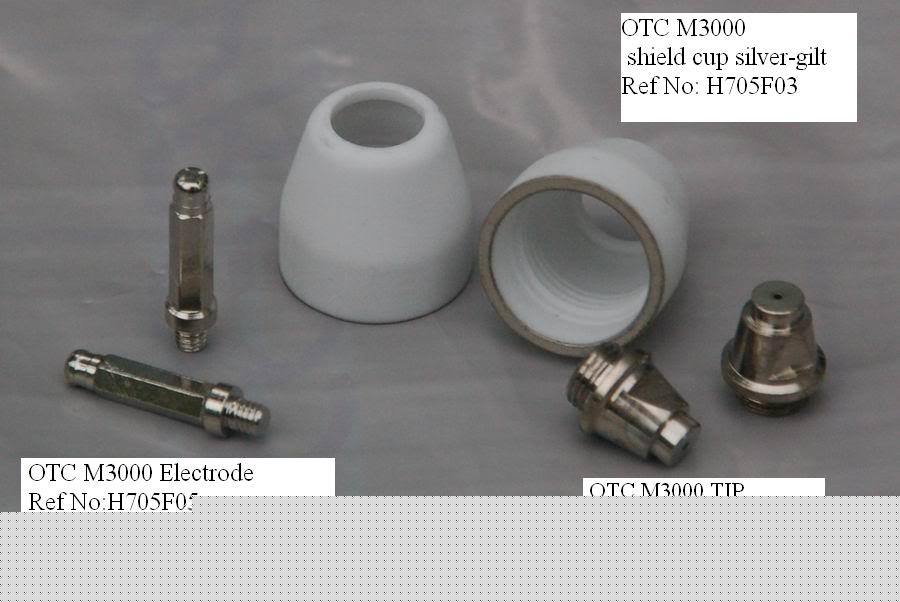 Miller APT3000& otc M3000 plasma cutter tip+elec 22PCS