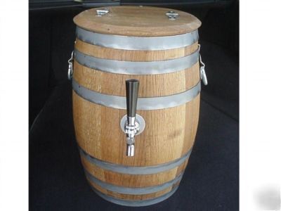 New draft keg beer cooler oak barrel jockey box ** **