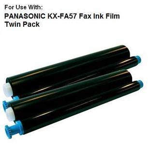 Panasonic kx-FA57 93 fax ink film - twin pack (2 rolls)