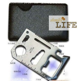 Pocket stainless card emergency survival tool TR01