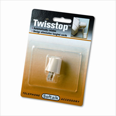 Twisstop rotating phone cord detangler, cream