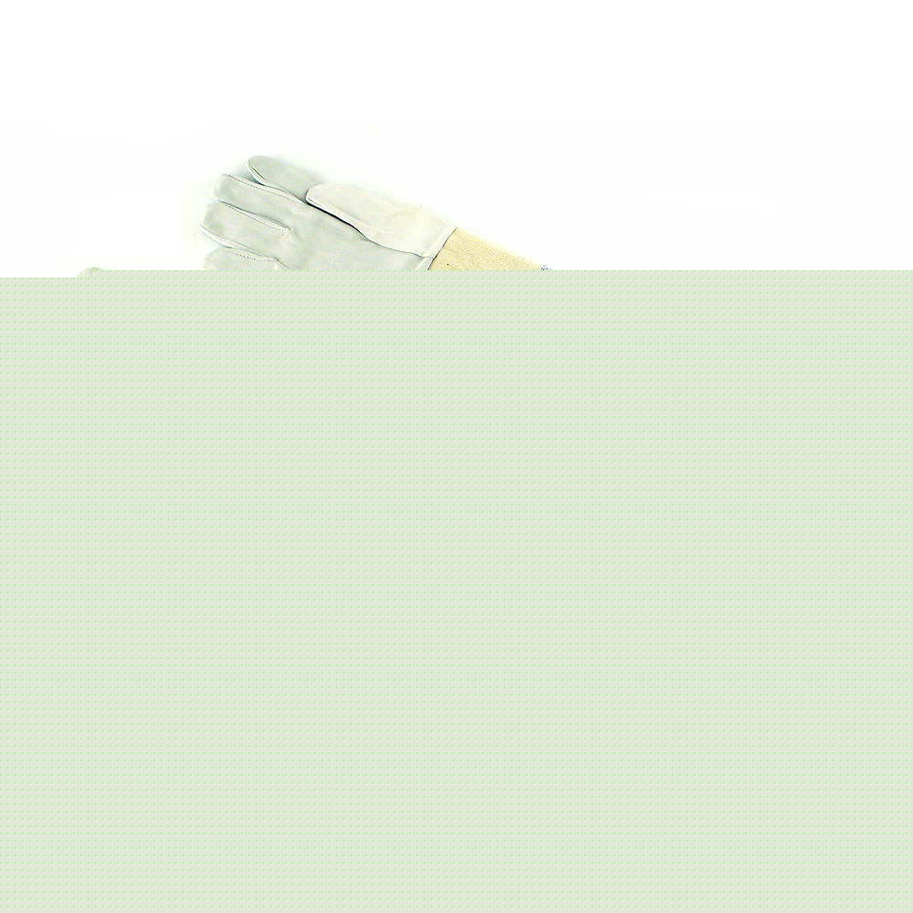 Ventilated white leather bee keeping gloves sm
