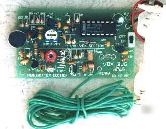 Voice/sound activated fm wireless transmitter kit K28