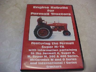 Ih farmall,h,m,300,400,superstractor engine rebuild dvd