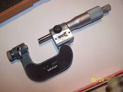 Mitutoyo 226-137 screw thread micrometer w/ anvils