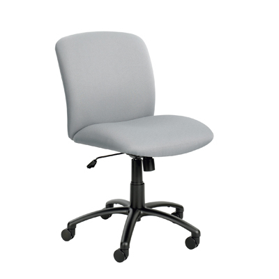 Safco uber mid-back mobile office chair t-pad arms gray