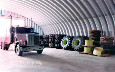 Steel factory skid steer storage building metal barn