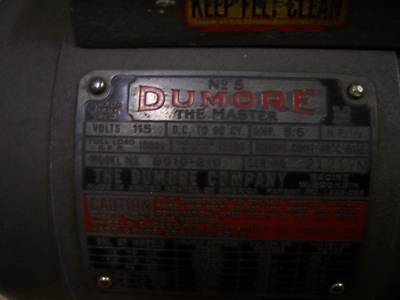 1/2 hp dumore 5 tool post grinder for south bend lathe