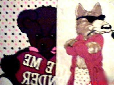 16 - comic animal prints - for a light-hearted message