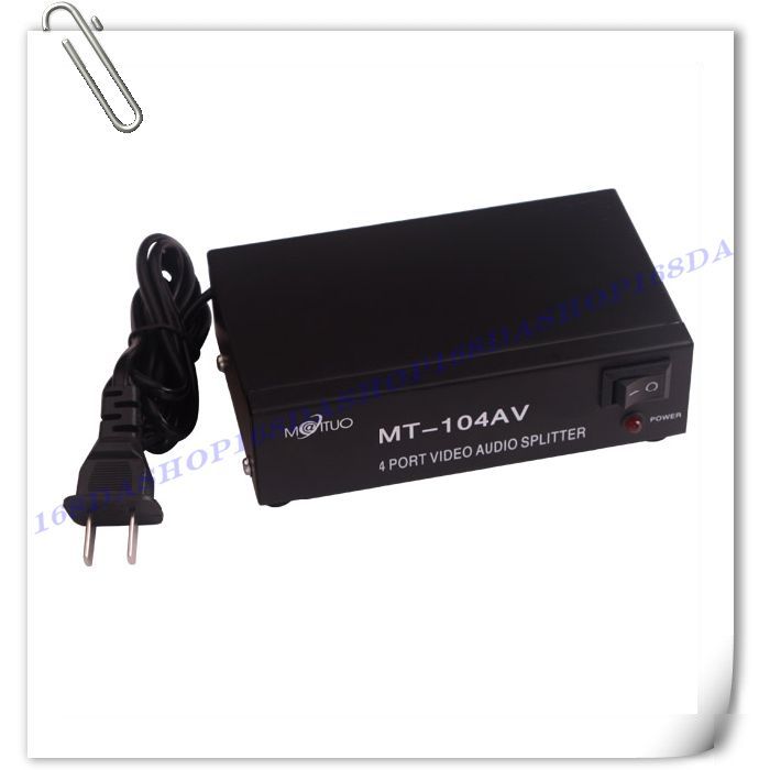 4 port av tv hdmi splitter switcher audio video 220V