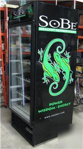 Beverage air MT27 glass door merchandiser refrigerator