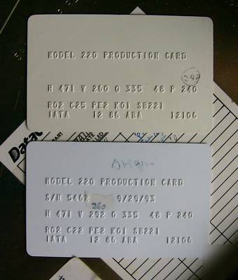 Datacard 220 plus plastic id card embosser