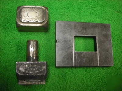 Emblem jewelry stamp punch press striking die set tool