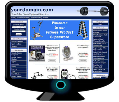 Fitness products website home based business