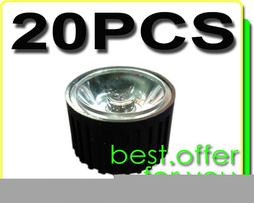 20PCS led lens len 30 degree for 1W 3W lamp + holder