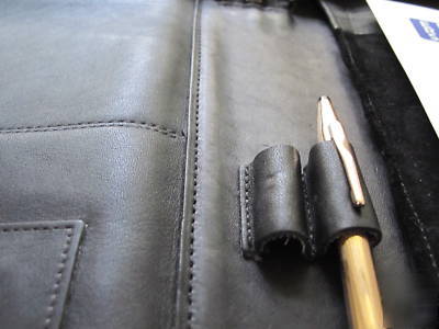 Coach leather full size zipper agenda brief 