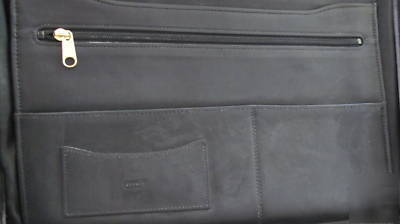 Coach leather full size zipper agenda brief 