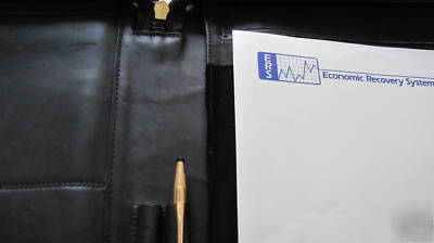 Coach leather full size zipper agenda brief 