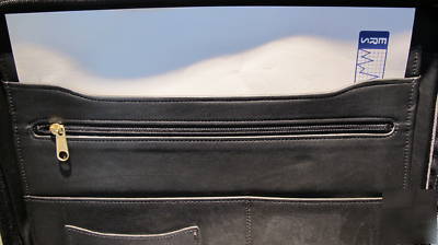 Coach leather full size zipper agenda brief 