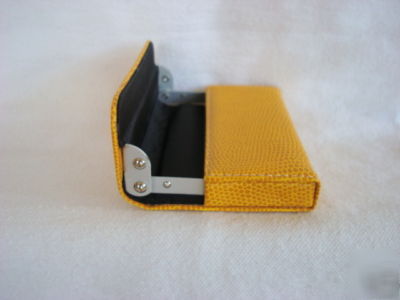 Faux skin business card case-comes in 3 colors