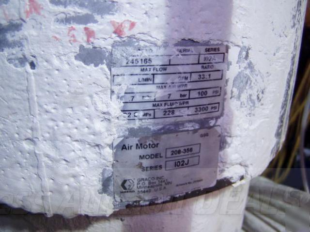 Graco bulldog 33:1 pump paint sprayer w/ lift 55 gal