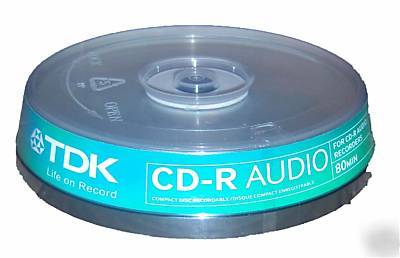 20 tdk cd-r audio recorder blank discs cd 80MIN