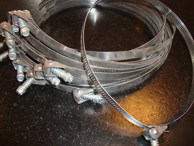 10 lot tridon large stainless quick release hose clamps