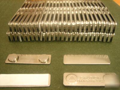 100 magnetic name badge magnet id holder/fastener 