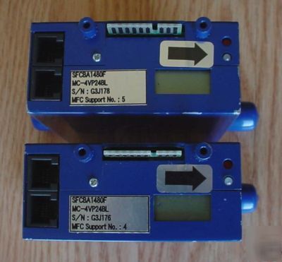 (2) sam fantas mass flow controller model SFCBA1480F