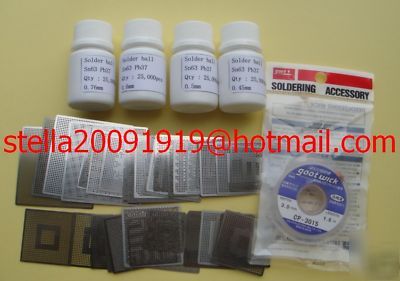 62 models heated type bga reballing stencil template