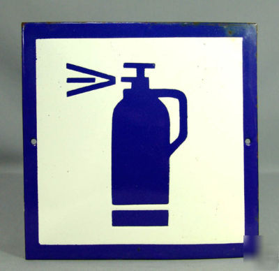 Fire-extinguisher firefighting porcelain tin sign plate