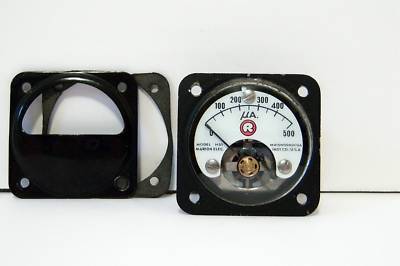 Marion 0-500 d.c. microamperes small meter ua works 