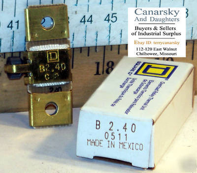 New 1 square d B2.40 thermal overload relay 