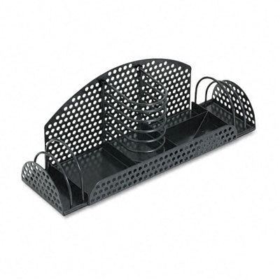 Perf-ect multi desk organizer, metal/wire black