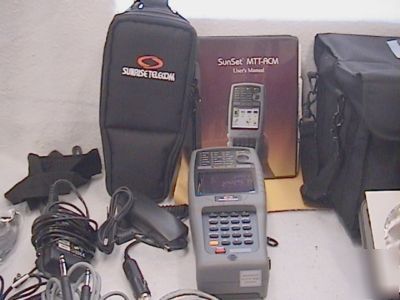 Sunrise telecom sunset mtt field tester with extras