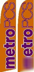 Two (2) metro pcs 15' swooper flag kits